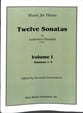 Twelve Sonatas piano sheet music cover